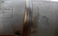 正在利用管道从动焊设备的过程